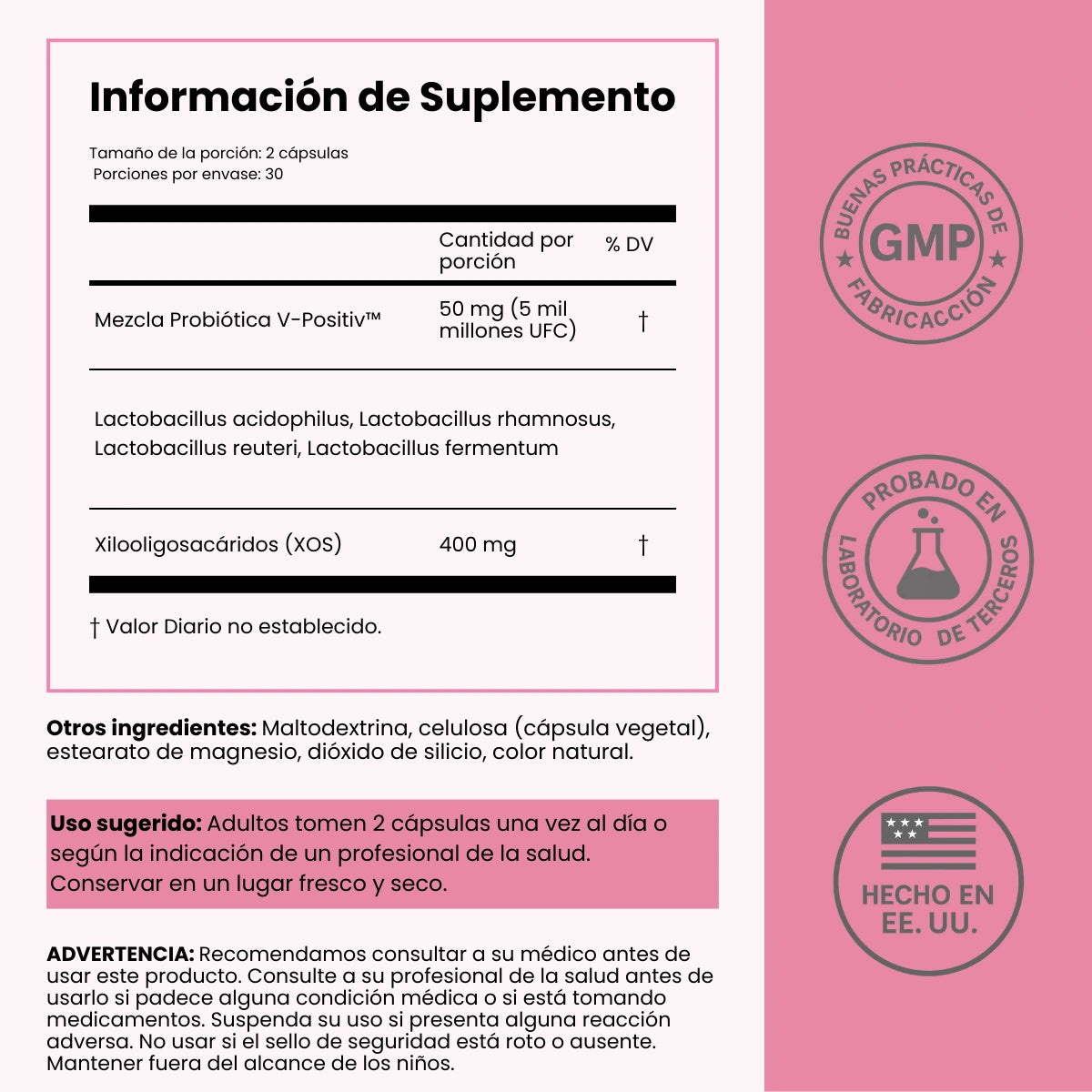 URO Vaginal Probiotic – Método VivaFlora™