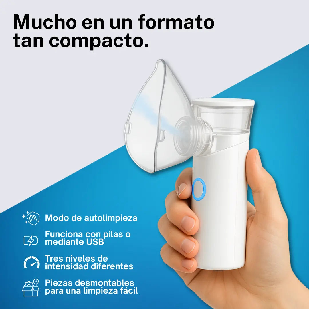 Nebula™ – Nebulizador Portátil Recargable para Adultos y Niños