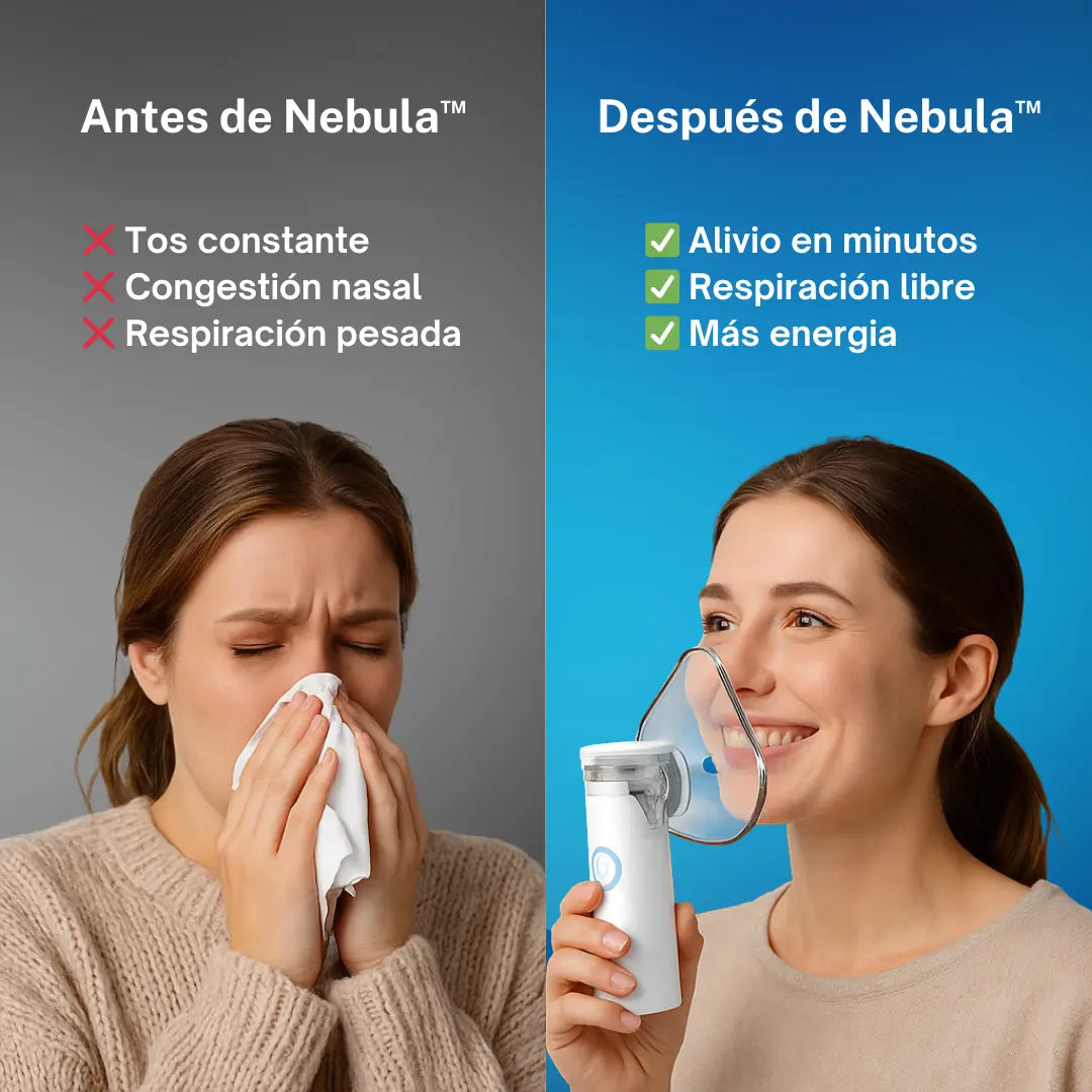 Nebula™ – Nebulizador Portátil Recargable para Adultos y Niños
