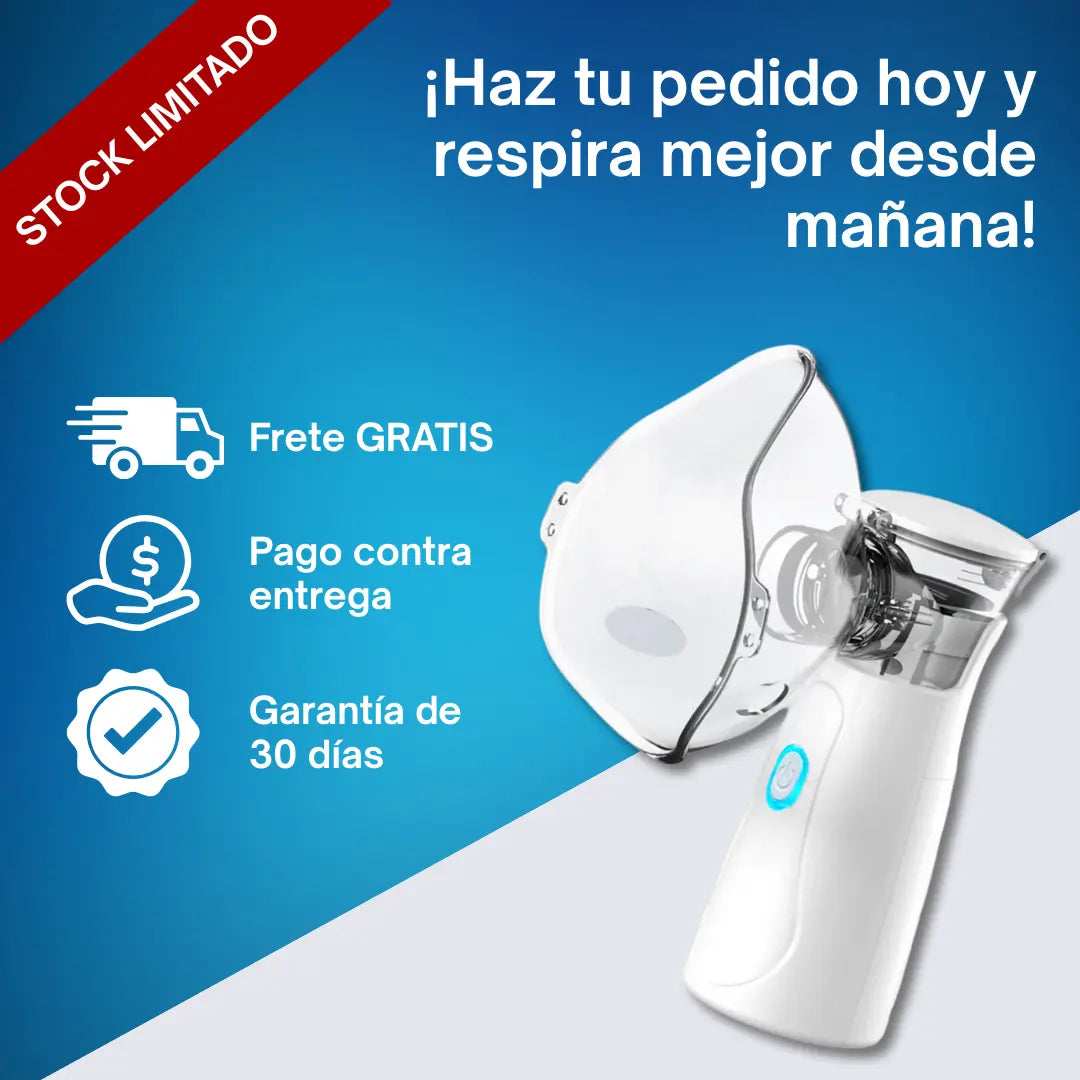 Nebula™ – Nebulizador Portátil Recargable para Adultos y Niños
