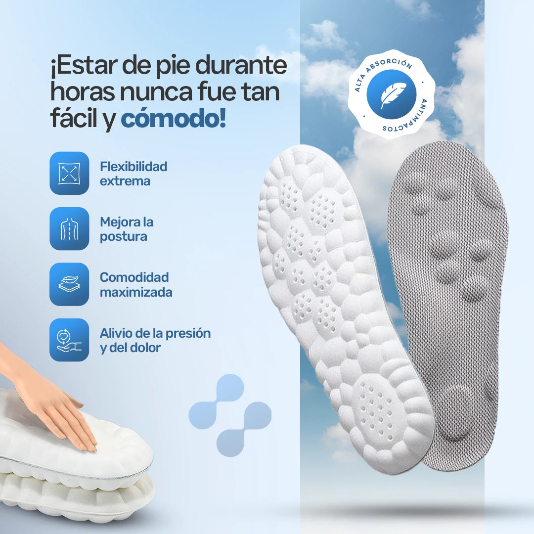 Plantilla Ortopédica 4D ComfortMax Anti-Impacto