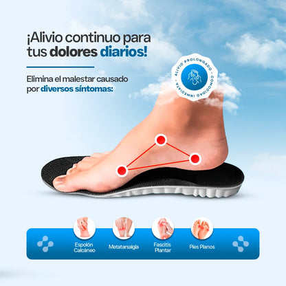 Plantilla Ortopédica 4D ComfortMax Anti-Impacto