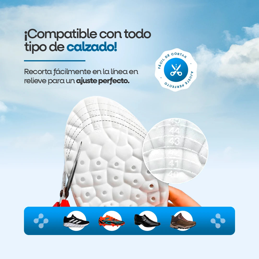 Plantilla Ortopédica 4D ComfortMax Anti-Impacto