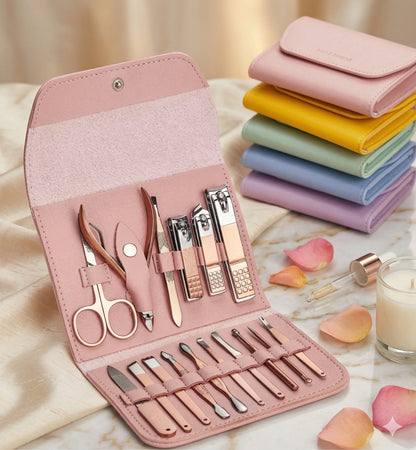 Set Profesional Premium Manicure, Pedicure & Facial 16 en 1