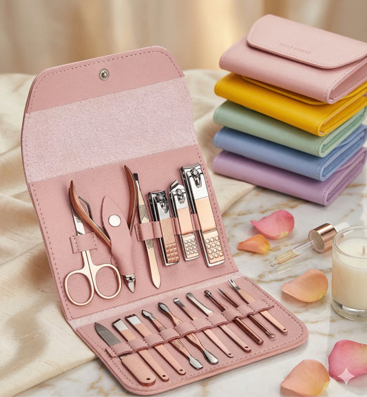 Set Profesional Premium Manicure, Pedicure & Facial 16 en 1