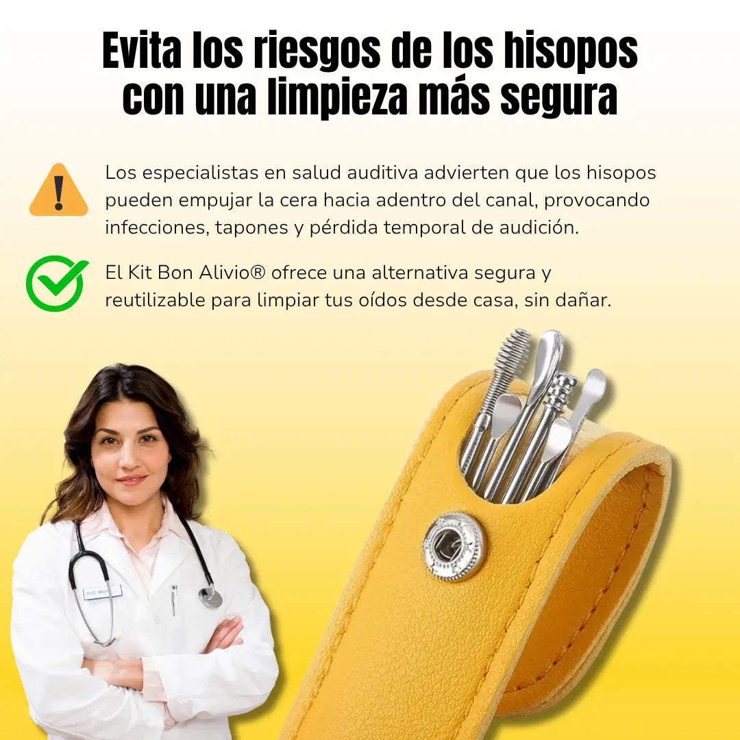 Kit Profesional 6 en 1 de Limpieza de Oídos BonAlivio