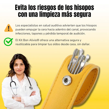Kit Profesional 6 en 1 de Limpieza de Oídos BonAlivio
