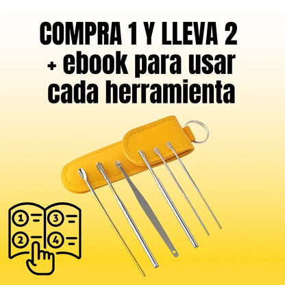 Kit Profesional 6 en 1 de Limpieza de Oídos BonAlivio
