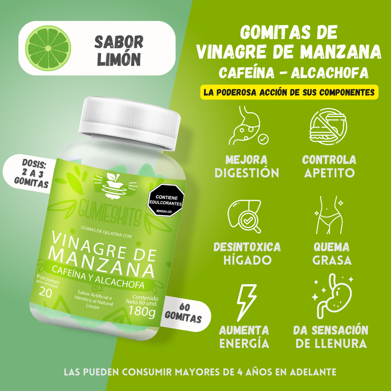 🎉 BLACK FRIDAY 🎉 - Gomitas Vinagre de Manzana x60