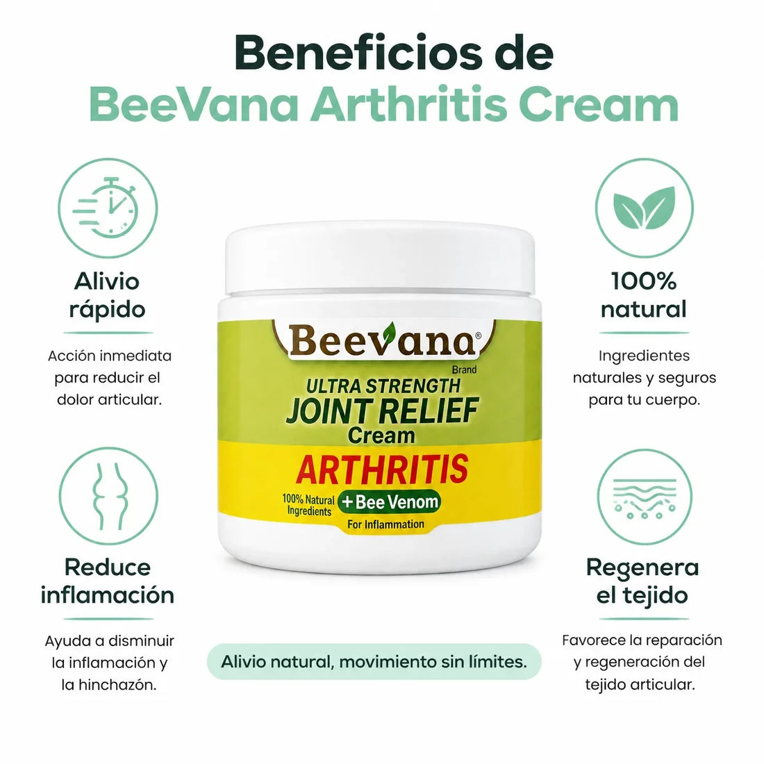 Beevana – Crema Natural Regeneradora para Articulaciones