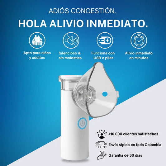 Nebula™ – Nebulizador Portátil Recargable para Adultos y Niños